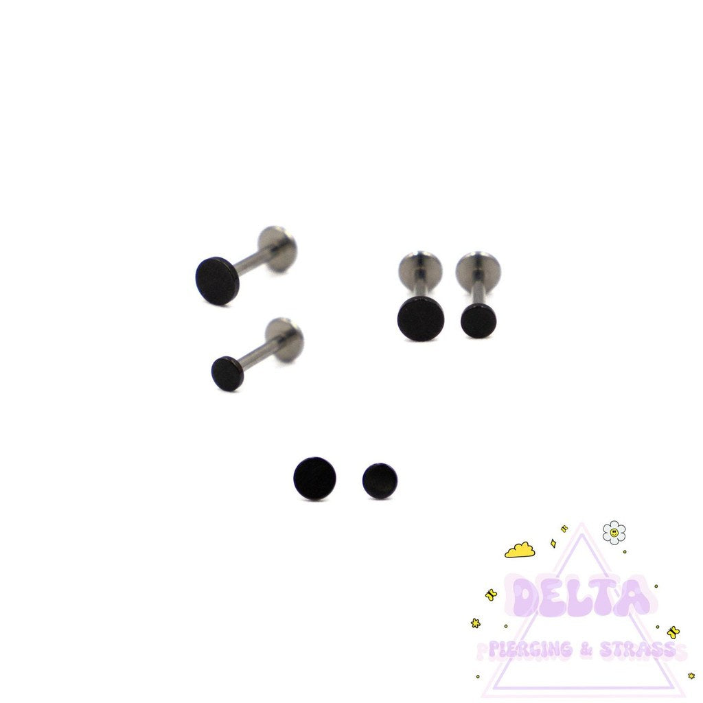 Piercing Threadless Disque Noir