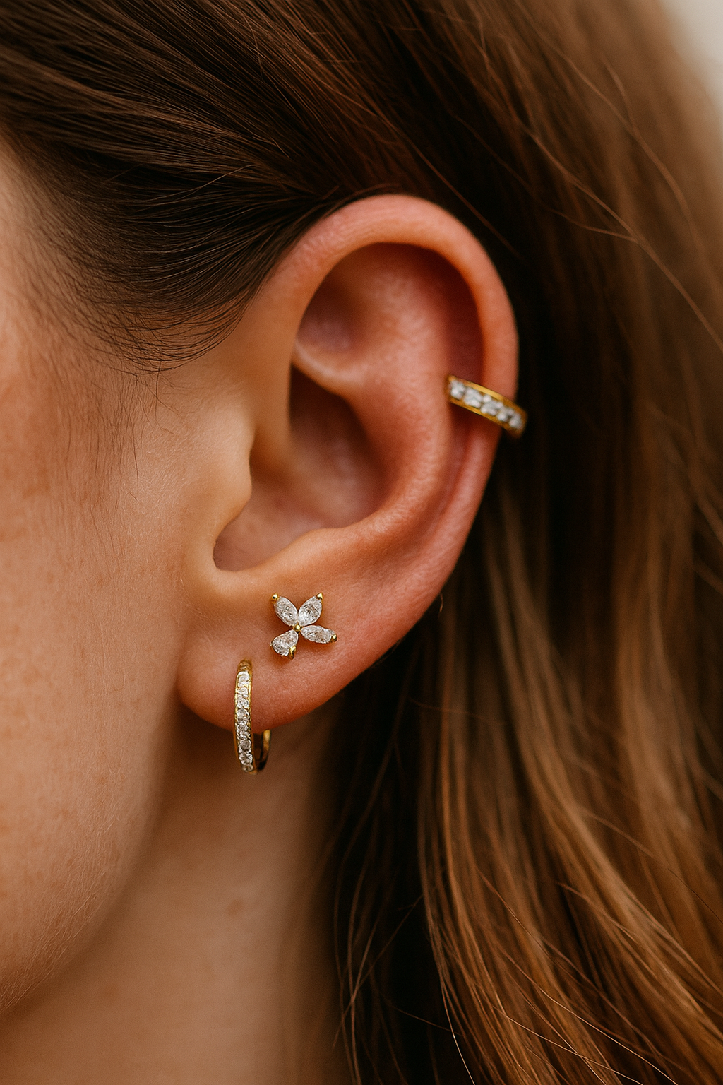 Hélix, lobe, tragus & conch