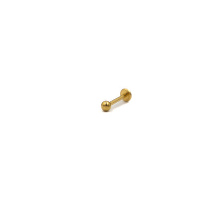 Labret discret threadless en titane, détail