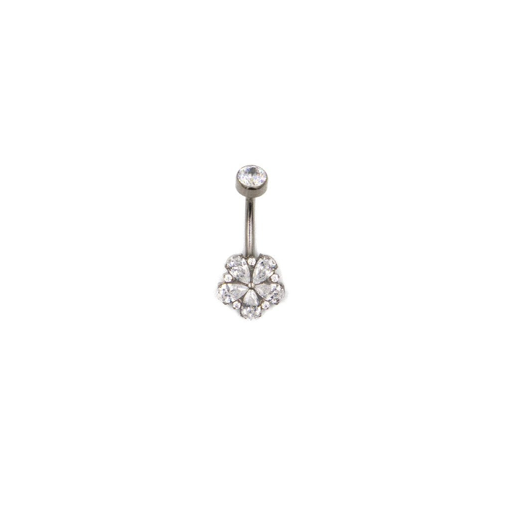 Piercing Nombril Fleur Strass