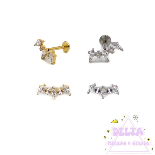 Piercing en titane – Arc 5 zirconiums