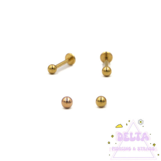 Labret Discret en Titane Rose Gold