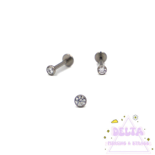 Piercing Threadless – Zircon Clair 3mm