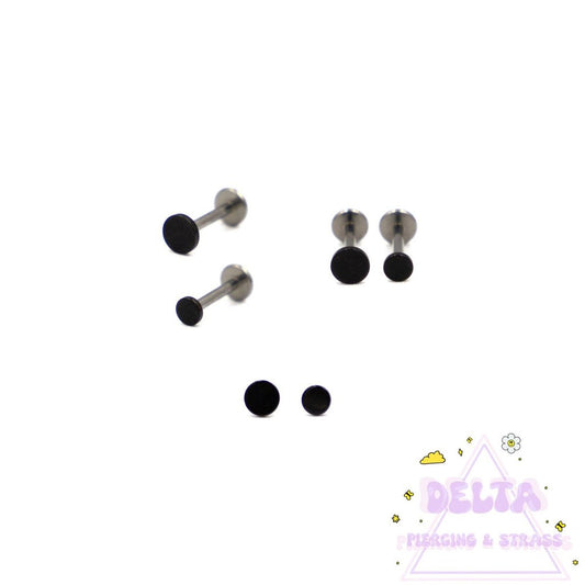 Piercing Threadless Disque Noir