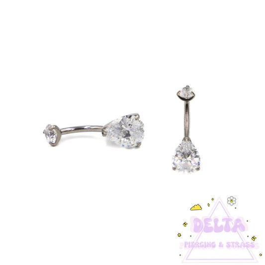 Piercing Nombril Goutte Strass